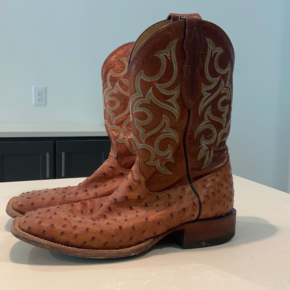 Ostrich Skin Boots